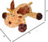 Patchwork Pet Swirl Moose 15-Inch Squeak Toy for Dogs