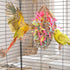 Bird Jute Paper Strips - Parrot Mesh Bag Hanging Chewing Toy for Parakeet Cockatiel Conure
