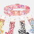 Dog Collar with Daisy Tie, 3 Patterns Soft & Comfy Flower Print Padded Pet Collars with Strong Metal Buckle for Boy and