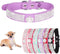 Crown Bling Dog Collar for Female Dogs, Cute Rhinestone Dazzling Sparkling Pretty Bling Crystal Diamond for XXS XS