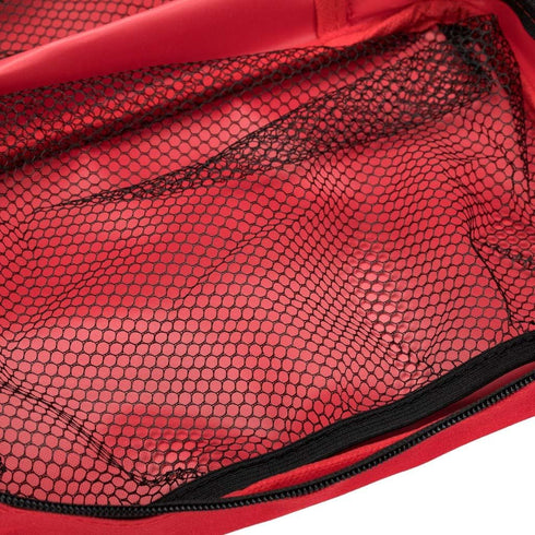 Red First Aid Bag, Empty Travel Rescue Pouch for Compact Survival Medicine, Green