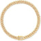 Dog Chain Silver Cuban Collars, Walking Metal Chain Choke Collar with Secure Buckle for Small Medium Large Dogs (Gold,