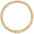Dog Chain Silver Cuban Collars, Walking Metal Chain Choke Collar with Secure Buckle for Small Medium Large Dogs (Gold,