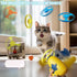 7 5 Propellers,1 Piece Cat Fetch Toys, Interactive Flying Cat Toy with Flying Spinning Tops, Dog Cat Pet Tracks Chasing