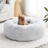 Calming Dog Bed & Cat Bed by WNPETHOME, Anti-Anxiety Donut Bed, Fluffy Faux Fur Cushion for Small Dogs and Cats