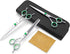 PURPLEBIRD 7 Inch Straight & Downward Curved Dog Grooming Scissors Set, Professional Pet Cutting Shears