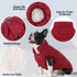 ASENKU Waterproof Windproof Dog Winter Coat, Warm Snowproof Puffer Vest for Small Medium Large Dogs (M, Red)