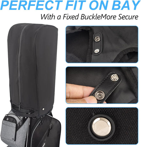 TUYUU Waterproof Golf Bag Cover, Rain Hood Cover for Tour Bags, Carry Cart Stand Bags, Golf Gifts for Men Women