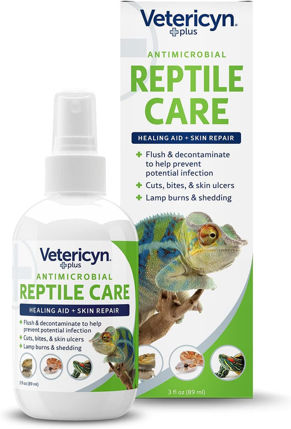 Vetericyn Plus Reptile Wound Care Spray, 3 Ounces, Helps Care for Reptile Wounds, Scale Rot, Lamp Burns