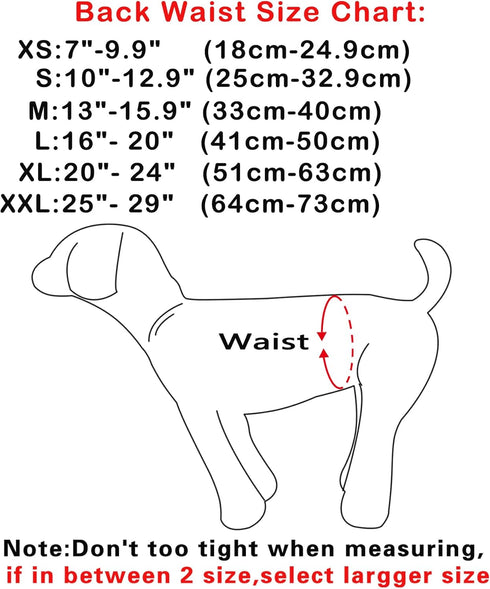 Reusable Dog Belly Bands for Male Dogs - 5 Pack Premium Washable Diapers, XS Size
