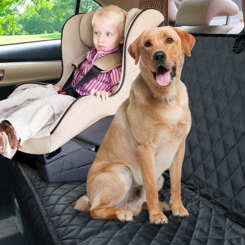 LIFTGO Waterproof Dog Car Seat Cover - Scratchproof Bench Cover for Back Seat, Universal Fit for Cars/Trucks/SUVs