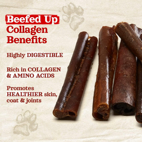 Natural Farm Bully Coated Gourmet Collagen Sticks (4 Inch, 25 Pack) – 95% Natural, Best for Small & Medium Dogs