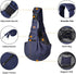 CUBY Dog and Cat Sling Carrier - Hands Free Adjustable Small Pet Sling - Soft Pouch and Tote Design - Suitable