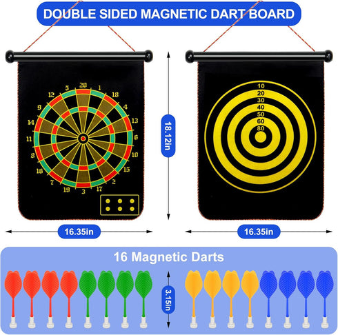 Vnmkp 12 5 6 7 8 9 10 11 12 (12 Magnetic Dart Board Outdoor Game Suitable for Children to Play Comes with Darts Best
