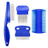 4 Different Flea Combs, Stainless Steel Round Teeth Dog Cat Lice Combs, Durable Fine Tooth Pet Tear Stain Remover Tool,