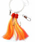 20 Packs 5/0 Fishing Shrimp Flying Rig Hook - Red Yellow White