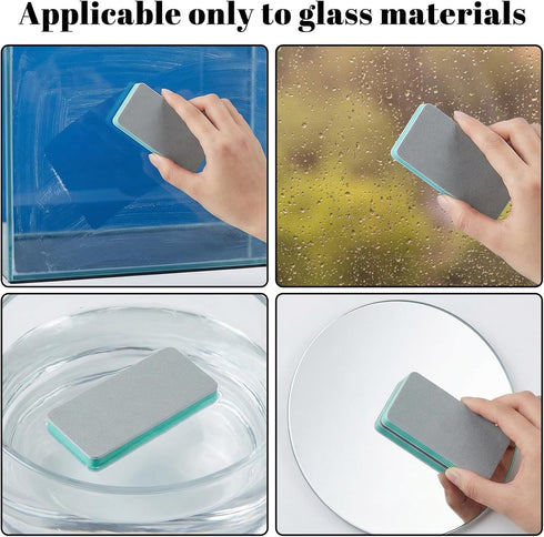 InnoHHustle 4 PCS Fish Tank Cleaning Tools, Aquarium Glass Cleaner Sponge Double Sided Sponge Brush Fish Tank Glass