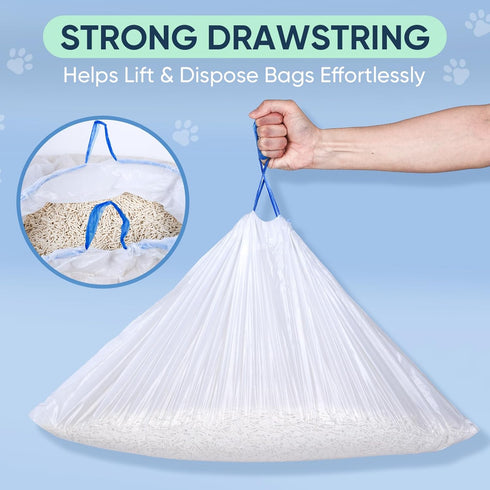 NXPPYY 160 Count 25.98" 11.81" Cat Litter Box Liners Compatible with Cumrige & Fsitego & Fumoi Self Cleaning Litter