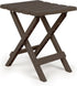 Camco Small Quick-Folding Adirondack Table, Plastic, Mocha