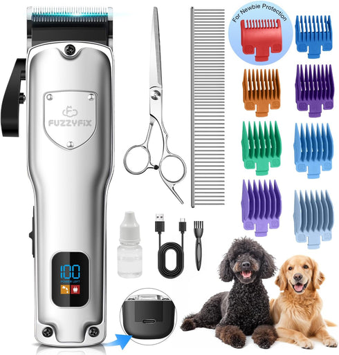 Dog Clippers for Grooming for Thick Heavy Coats, Professional Low Noise Dog