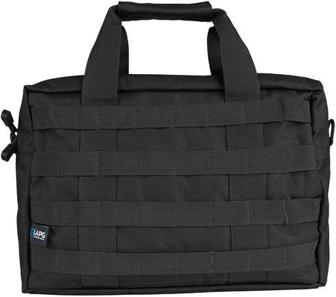 LA Police Gear MOLLE Utility Bag, Small Bug Out Tactical Range Bag, Black