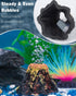 Uniclife Volcano Ornament Kit for Aquarium, Mini Resin Decor with Air Stone Bubbler Accessories
