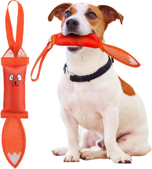 PetiFine Tug of War Dog Toy, Interactive Squeaky Training Toys for Small Dogs, Tough Toys for Aggressive Chewers