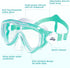 Kids Snorkel Set - Dry Top Snorkel Mask Snorkeling Gear for Boys Girls Youth, Anti-Fog 180° Panoramic View