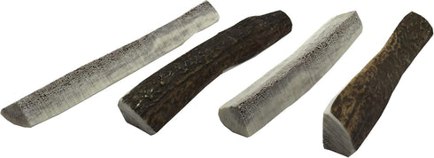 Elk Antler Chews for Dogs | Naturally Shed USA Collected A-Grade Premium Elk Antler Chews, 4-Pack Small Split