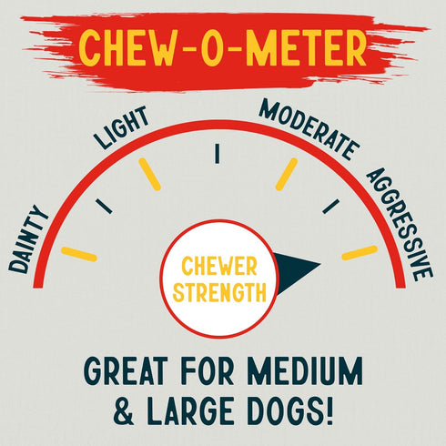 Canine Chews 8-9" XL Extra Large Rawhide Bone for Large Dogs Aggressive Chewers Savory Flavored 10 Pack (Chicken Flavor)