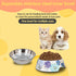 Pet Cats Dogs 2 in 1 Food Water Bowls - Non Slip Heavy Duty Bowls for Feeding Drinking Small Medium Large Dogs