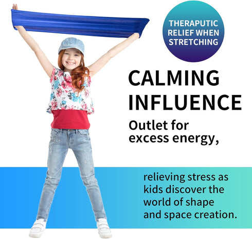 Yxmeiguo 30" 46", Kids Stretch Band Focus Tool, Resistance Band for Kids Stretches to Over ADHD Tools for Kids, Stretch