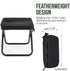 Folding Camping Stool - Portable Pocket Chair Converts to Satchel with External Grid Storage | Perfect for Camping