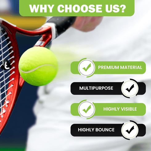 12/24/36/80 Pack FURWEY Tennis Balls, Bulk Tennis Balls Pressureless Tennis Ball, Come with Mesh Bag for Easy