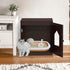 ZENY Cat Litter Box Furniture Hidden, Enclosed Cat Litter Box with Vent Holes, Indoor Cat Box Cabinet, Wooden Cat
