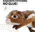 ALL FOR PAWS Stuffed Animal Chipmunk Squeaky Toy for Large Dogs