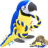 Upgraded Dog Squeak Toys, Tug of War Squeaky Parrot Toys with Strong Pull Rope for Small, Medium, Large Dogs