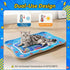 Aoioploa 0.7mm Cat Water Mat - Interactive Cat Toys Upgraded Thickened PVC Cooling & Heating Water Bed with Floating