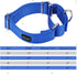 Martingale Dog Collar Nylon Adjustable and Safety Training Colourful Comfortable Metal Buckle Pet Collars for Small Medium and Large Dogs(Royal Blue,M)