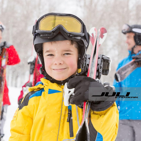 Juli Kids Ski Goggles, Snowboard Goggles for Boys Girls Age 3-8, Snowmobile Skiing Skating