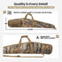 3 46 52 Inch RAVOINCC Rifle Case Soft Shotgun Cases - Water Resistant Gun Carry Bag for Scoped Rifles with Accessory