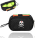 Skull Golf Ball Pouch - Durable Polyester Golf Tee Organizer Bag with Zipper Hook & Waist Belt for Men Women