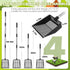 Accessories(22"-52.3") EXPAWLORER Large Chicken Poop Scooper,Adjustable Chicken Coop Rake with Stainless Steel Long