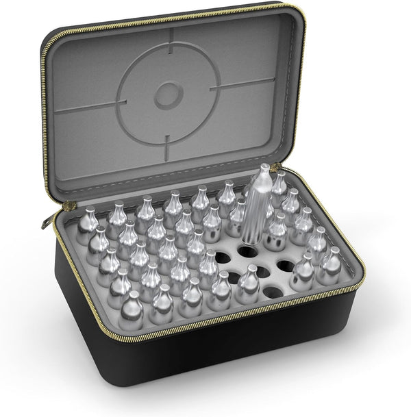 SHBC Silent 12g Co2 Cartridges Case, 40 Slots Safe Storage for Airsoft Pistols, BB Guns Co2 Cartridges Organizer