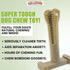 Bullibone SuperBrush: Long Lasting Dog Teeth Cleaning Toothbrush Stick - Super Greens Chew Toy for Oral Care