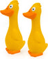 CHIWAVA 2 Pack 7.9 Inch Squeak Latex Dog Toy, Yellow Duck Interactive Play for Small and Medium Dogs