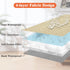 Waterproof Dog Bed Covers Only, Quilted Replacement Washable Pet Bed Cover 36Lx27Wx6H Inches Beige