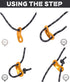 Hikeman 6 Pack 4mm Outdoor Guy Lines, Lightweight Camping Rope with Aluminum Adjuster for Tent Tarp