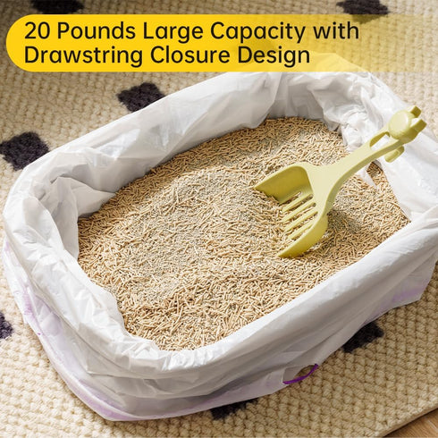 HxCMnia 60 Count MW-SCO1/MW-SC02/MW-LR01 2x Self-Cleaning Litter Box Liners compatible with - Leakproof & Odor-Control