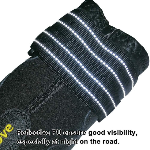 Truelove Dog Boots - Waterproof Pet Shoes with Reflective Straps for Small Medium Large Dogs Outdoor Walking
